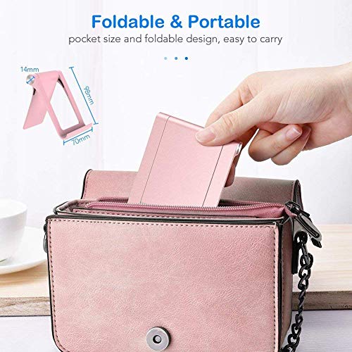 Alimu Cell Phone Stand Holder Desk Dock Compatible Phone X 8 7 6 Plus XS XR Max 6S 5,Pad Mini Pro Air, Samsung Galaxy S10 S9 S8 S7 Edge Plus S6, Foldable Smartphone Holder for Desktop Adjustable - Thumbnail 3