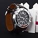 HACBIWA 2013 Classic Men Women Brown Letheroid Wrist Watches Big Dial Watches