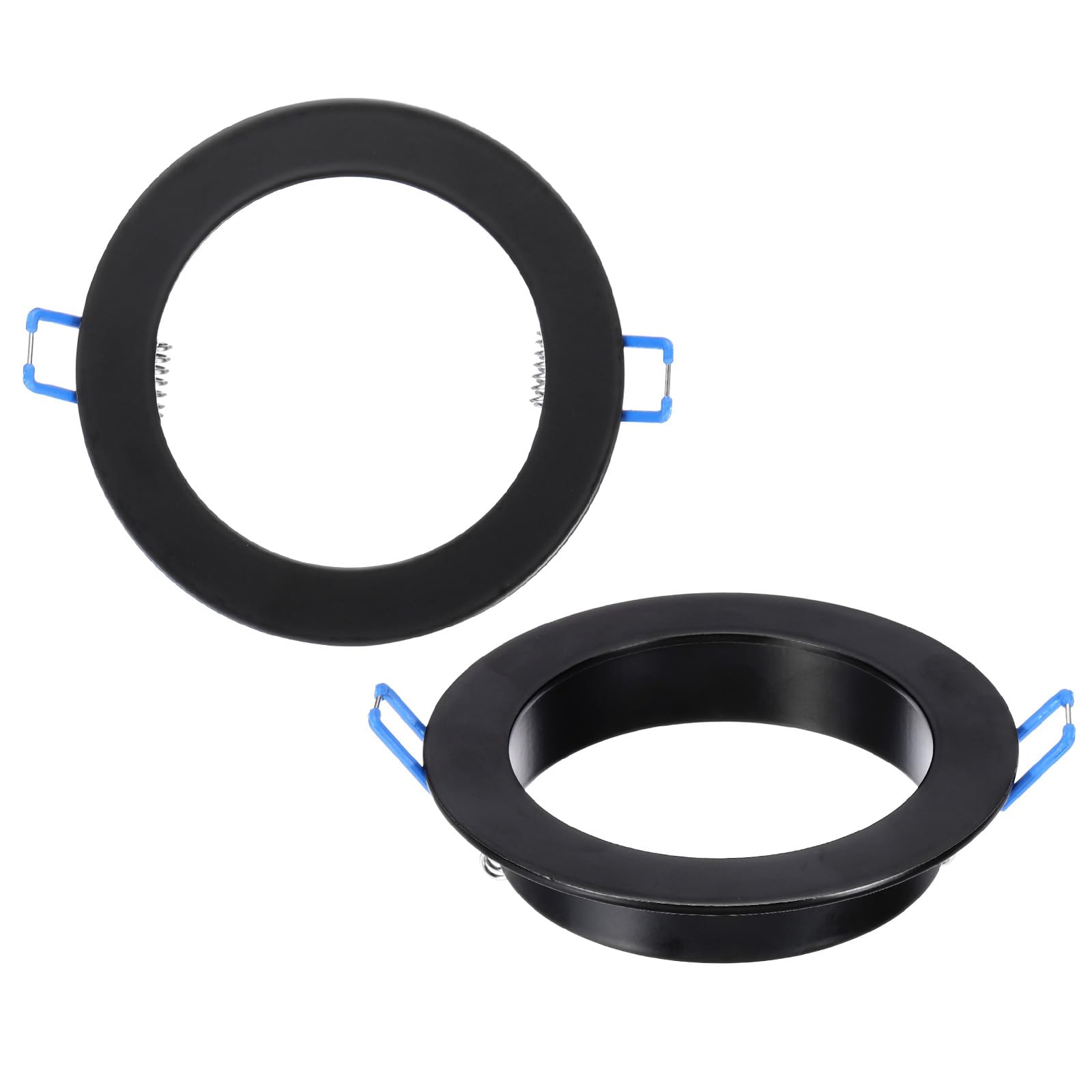 PATIKIL 7W 4.3" OD 3" ID Black Aluminum Alloy Steel Downlight Mounting Bracket, 2pcs Recessed Can Light Fixture for Living Room Ceiling Wall