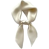 Aufeel 100% Pure Mulberry Silk Square Scarf for Hair-27''x27''- Women Silk Neckerchief Head Wrap Scarf