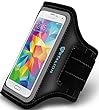 STALION Sports Armband for Samsung Galaxy S5 SM-G900 (Black) Water Resistant + Sweat Proof + Key Holder [Lifetime Warranty]