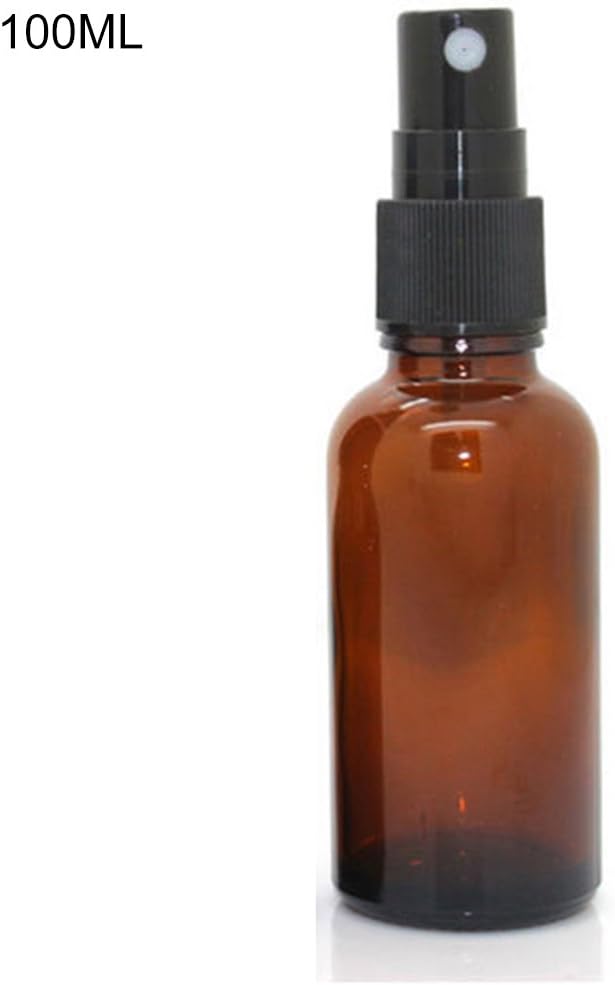 AchidistviQ 5ML-100ML Beauty Empty Amber Glass Bottle Essential Oil Mist Spray Container Case 100ml
