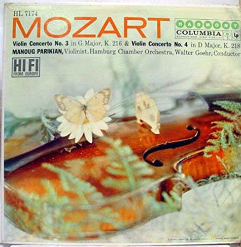 Goehr Parikian - GOEHR PARIKIAN MOZART NO. 3 NO. 4 vinyl record ...