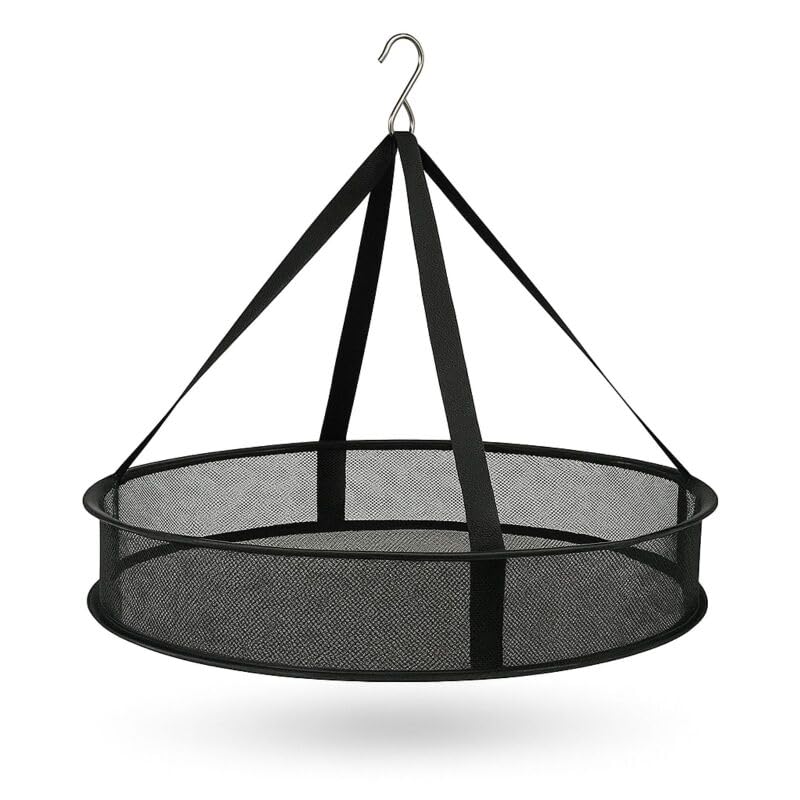 Weedness Drying Rack Ø 46 cm 1 Layer Hanging - Indoor & Outdoor Cultivation Harvest Herbs Drying Vegetables Fruits