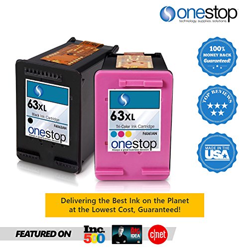 Mx brand hp 63 xl black and tri-color(combo pack) ink c…