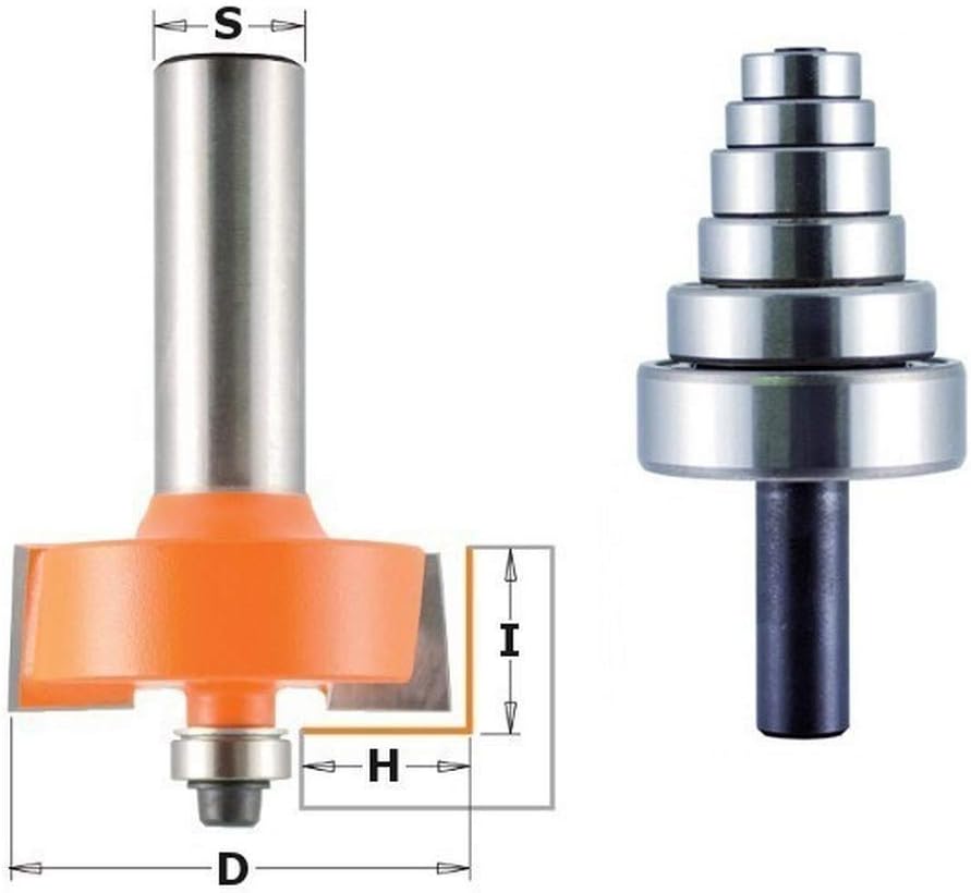 Fraise à Rainurer CMT 935.350.11 - Pour Portes Encastrées | 34,9mm X 12,7mm X 12,7mm