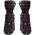 Leather Samurai Armor | Medieval Viking Cosplay Armor | Leather Knight Armor |Steampunk Fantasy Unisex Viking Armor (Black Arm Armor)