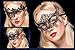 Redape 6 Pack Sexy Venetian Masquerade Lace Eye Mask, Black