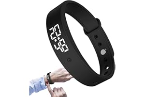 Vibrating Alarm Wristband - ABS Silent Vibrating Timer Clock | Pill Reminder with 3 Alarms | Time Management Wearable for Kid