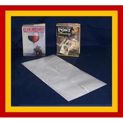 Brodart Archival Book Jacket Covers - 10-12 X 24 Inch Center-Loading Mylar Dust Jacket Protectors