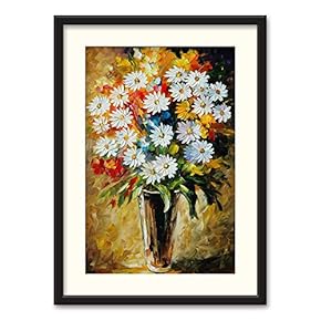 SIGNFORD Black Framed Canvas Wall Art Oil Painting...