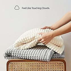 Simple&Opulence Gray Throw Blanket for Couch-Super