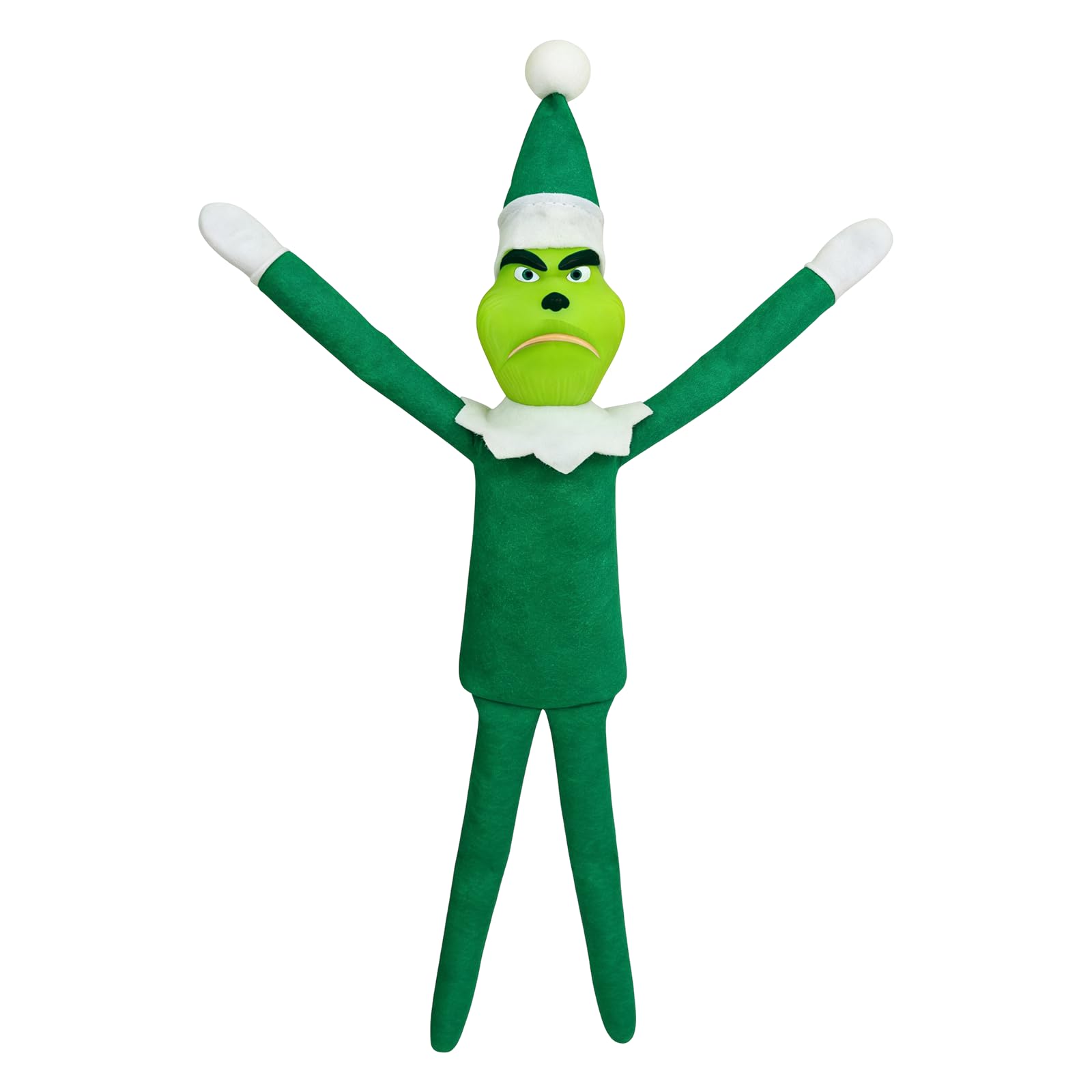 RmKbe Merry Christmas Stuffed Doll Green Monster Doll Christmas Stuffed Plush Toy Christmas Tree Dolls Christmas Elf Ornament for Boys and Girls (Green)