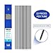 Green Convenience 2 Pieces 2.0mm Mechanical Pencils, High-End Premium Drawing Pencils, 24 Pieces Durable 2mm Lead Refills for Draft Drawing, Carpenter, Crafting, Art Sketching (Blue and Black)