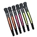 MOKALE 6 Pcs Silicone Band Maximum Gripping Duckbill Hair Clips Clamps Hairdressing Salon Croc Hair Grip Alligator Crocodile DIY Accessories Hairpins Non-slip Chic Styling Claw Hair Barrettes (Black)