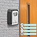 DELSWIN Wall Mounted Key Lock Box - Weatherproof Combo LockBox with 4-Digit Combination Key Storage Box for Home,Hotel,School,Office,Special Car Key