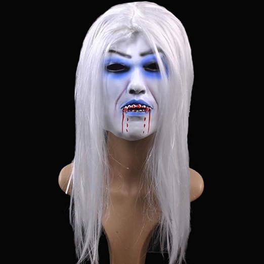 Amazon Com Kangerxin Latex Mask Halloween Bar Dance Party Scary