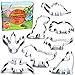 Sweet Cookie Crumbs Dinosaur Cookie Cutter Set, 8 Piece, Stainless Steel