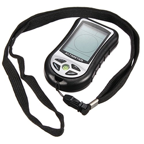 GuDoQi Outdoor hiking camping 8 In 1 digital LCD compass altimeter barometer thermometer temperature clock calendar