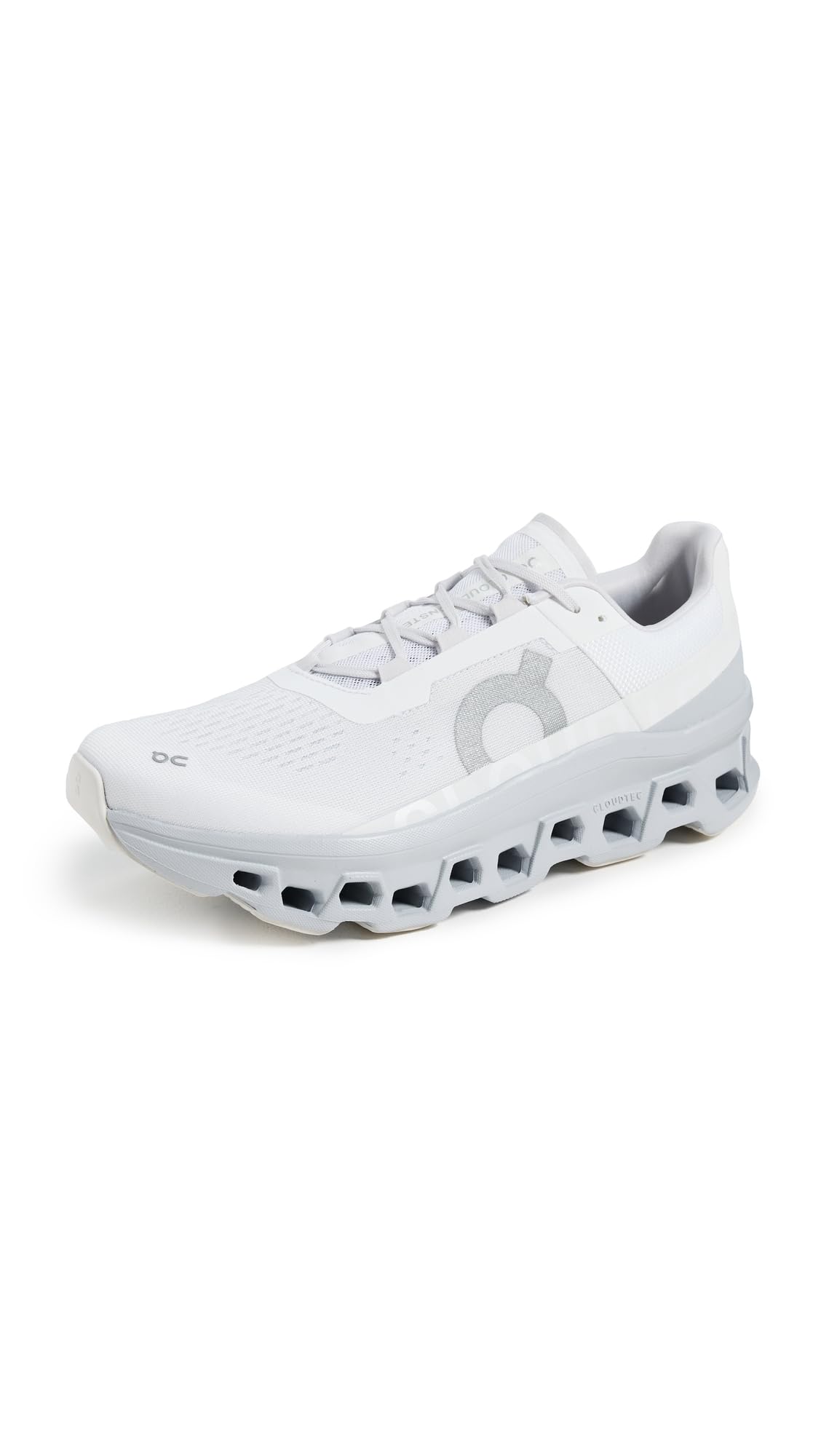 Photo 1 of On Men's Cloudmonster Sneakers, White | Glacier, 11.5 Medium US