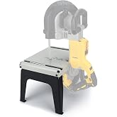 DITKOK Portable Band Saw Stand for DeWalt Band Saw (Saw Not Included) | Powder Coated | Mitre Gauge Slots | Compatible with Milwaukee Deep Cut, Dewalt, Bauer, WEN, Makita &amp; Grizzly Band Saws