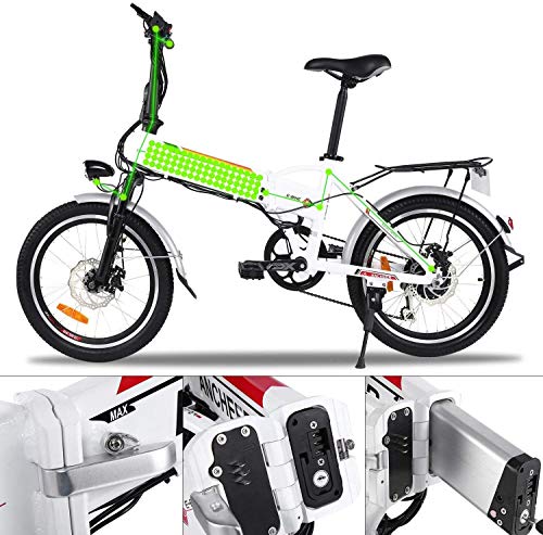 BIKFUN Electric Bike Mountain e-bike, 20/26 inch Electric Assisted Bicycle with 36V 8Ah Lithium Battery, 250W Motor, 7… - Image 7