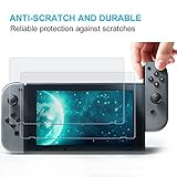 M-CLF Screen Protector For Nintendo Switch - Anti-Blue Light For eyes protection & Premium HD - Full Coverage Anti-Bubble Screen Protector Protective Film