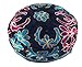 Black Bucharian Hand Embroidered Kippah - 56cm /22