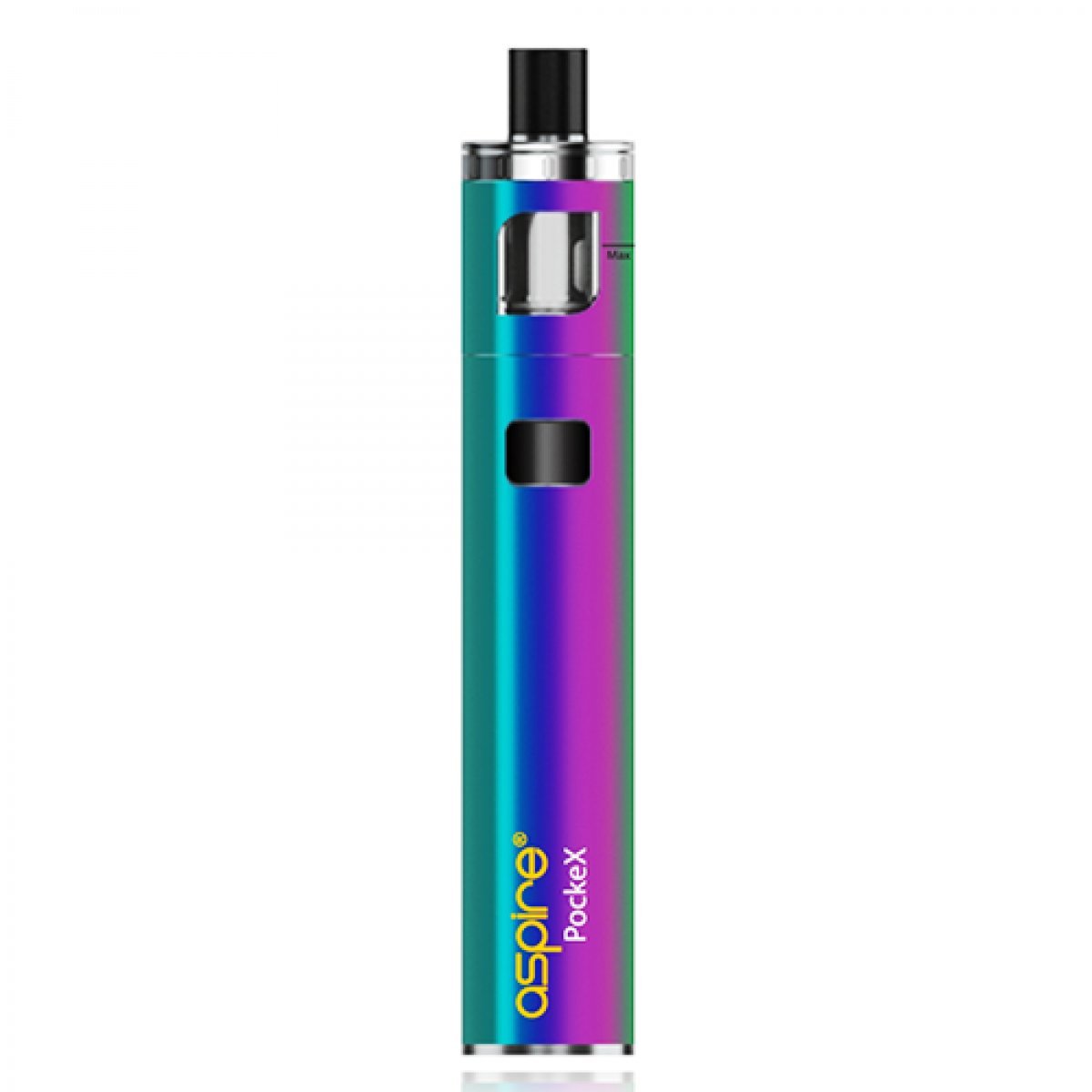 Aspire PockeX Vaping Kit, Compact, All-in-one Device, Long Lasting Battery, U-Tech Pockex Coils, Smooth and Flavorful MTL and RDL Vaping, E Cigarettes, E Cig, Starter Kit, No Nicotine (Rainbow)