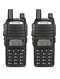 BaoFeng UV-82 radio de doble banda, dos vías 136-174MHz VHF & 400-520MHz UHF, color negro