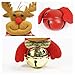 PeachLeafTuzico 12Pcs Christmas Tree Bell Ornaments, Chrismas Bell Decorations, Christmas Hanging Ornaments, 8 Christmas Bell Ornaments & 4 Christmas Dance Ornaments, Snowman/Old Man/Bear/Reindeer