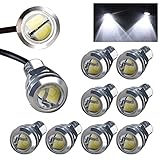10 X 18mm Eagle Eye High Power 5730 LED White Fog Daytime DRL Backup bulbs 9W
