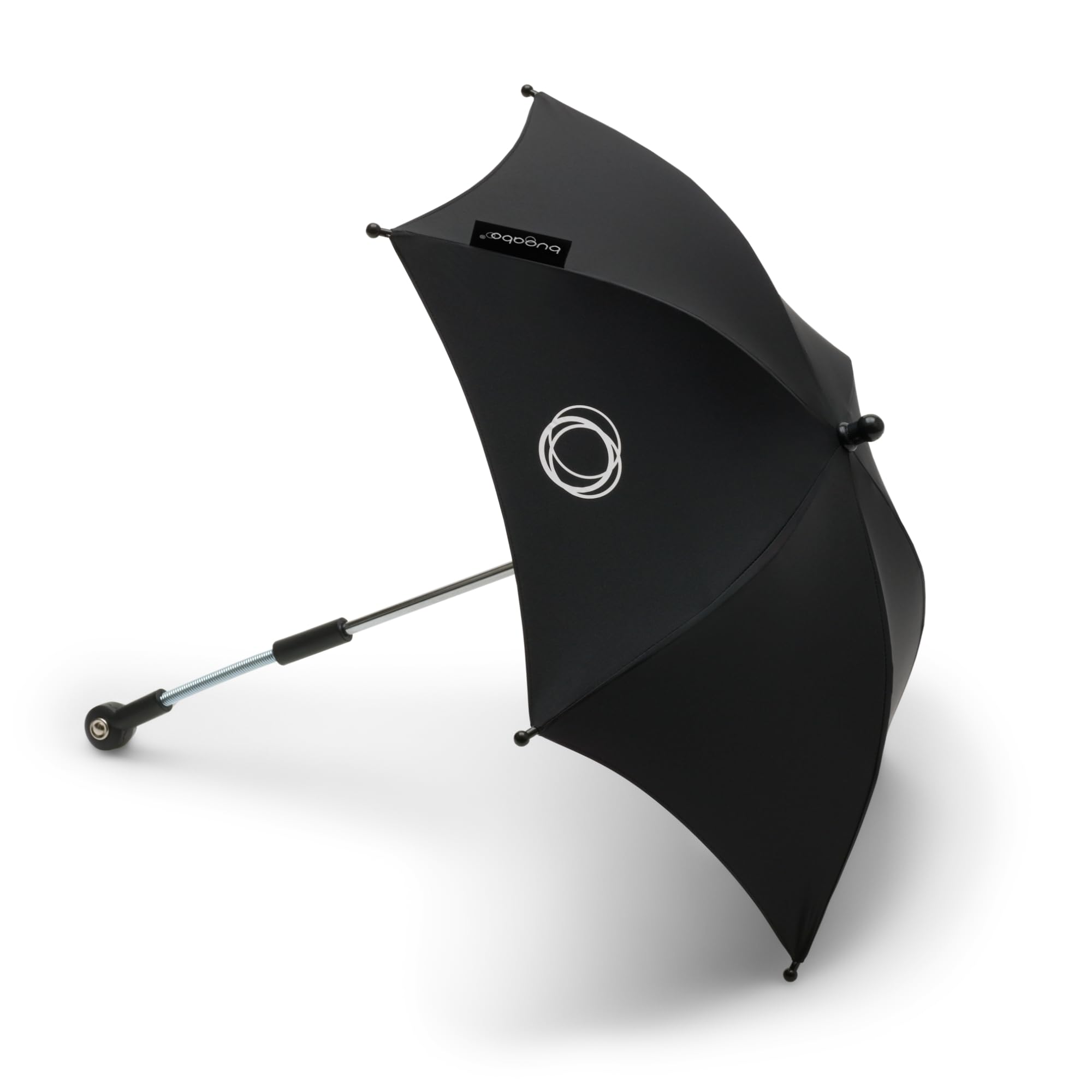 Bugaboo Parasol+, Compatible with All Bugaboo Pushchairs, UPF 50+ Fabric for Optimal Sun Protection, Large Shading Area, One-Click Connection & Easy-Adjust Mechanism, Midnight Black โ image 1