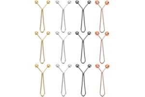 Leanockesa 12Pcs Waist Tightener Clips for Women Pants, Adjustable No-Sew Replacement for Jeans and Trousers, Reusable Invisi