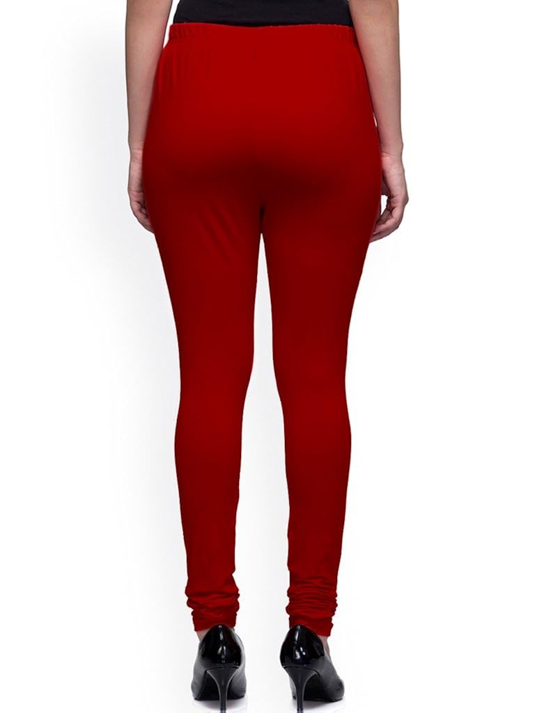 mek-orange women's cotton churidar legging - pack of 6