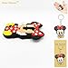 LG K7 Case,LG K7 Soft Silicone Gel Rubber Case,Robot Minions 3D Cartoon Red Mouse Minnie Skin Case Cover for LG K7 +Cartoon Key Chain