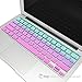 TOP CASE Faded Ombre Series Hot Blue & Purple Silicone Keyboard Cover Skin Compatible with MacBook Air 11