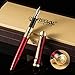 erofa REGAL Dragon & Phoenix Collection Fountain Pen Red Color, Classic Design, Medium Nib Gift Box Set & Ink Refill Converter