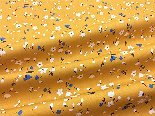 Gyulin 100% Cotton 300 Thread Count Envelope Style V Shaped/Tri/Boomerang Standard Pillow Case Cushion Cover Only Cover No Insert (White Floral & Dark Apricot Yellow)