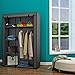 Homebi Clothes Closet Portable Wardrobe Durable Clothes Storage Non-Woven Fabric Wardrobe Storage Organizer with Hanging Rod and 6 Shelves,41.73
