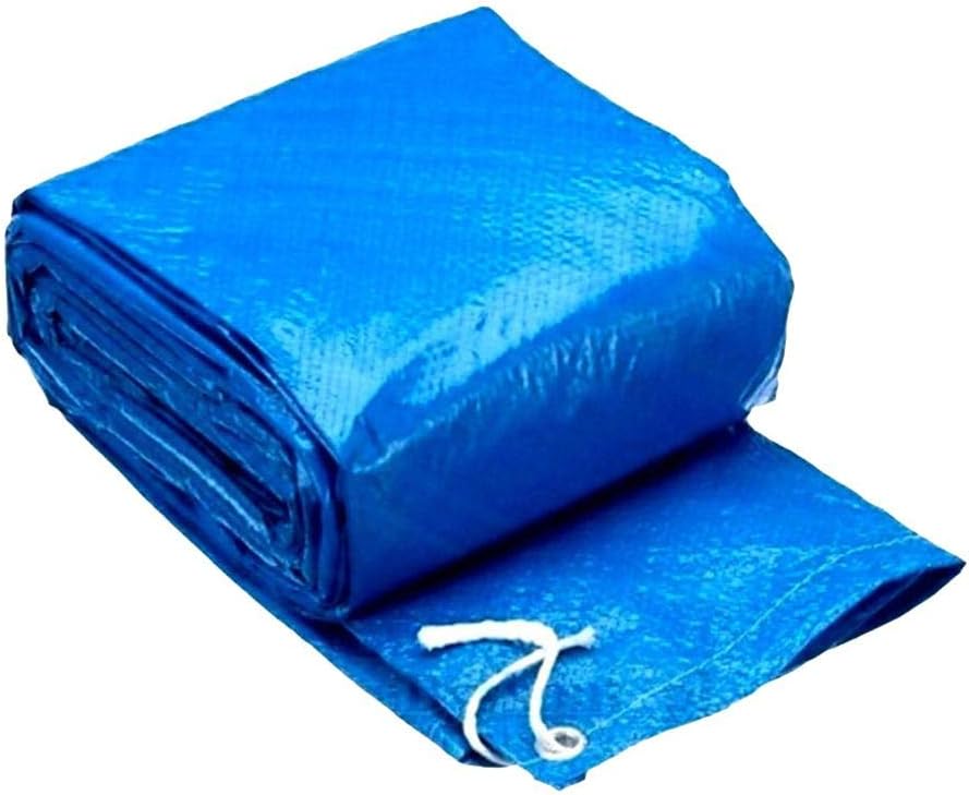 YakeHome 8ft/9ft10ft/14ft Swimming Pool Cover, PVC Large Round Dustproof Rainproof Above Ground Swimming Pools Cover for Easy Set Pools well-liked up-to-date