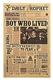 Tmrow Daily Prophet Retro Poster Classic Movie Wall Sticker for Kids Room Home Decor Wallpaper
