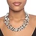 HinsonGayle 'Zoe' 4-Strand Handwoven Howlite & Black Freshwater Cultured Pearl Necklace-20 in length