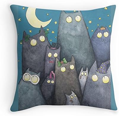 Lots of Cats Pillow Case for Sofa,throw Pillow Cover,Throw Pillow Case,Chair Pillow Cover,Chair Pillow Case,Children Pillowcase 18"X18"