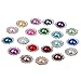 GCIYAEN 20pcs Mixed Color Faux Pearl Button 15mm Flatback Embellishment