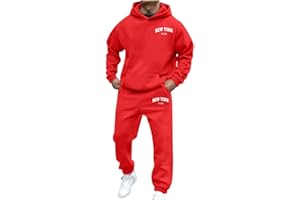 JiXiang Mens Jogging Suits 2 Piece Set Men's Casual Tracksuit Hoodie Sweatsuit Sets Athletic Jogging Suits Running Sport Sets