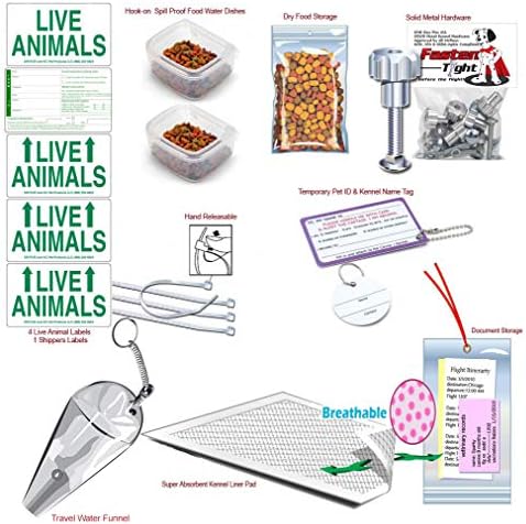 Complete – MD Deluxe Pet Airline Travel Kit with Pad
