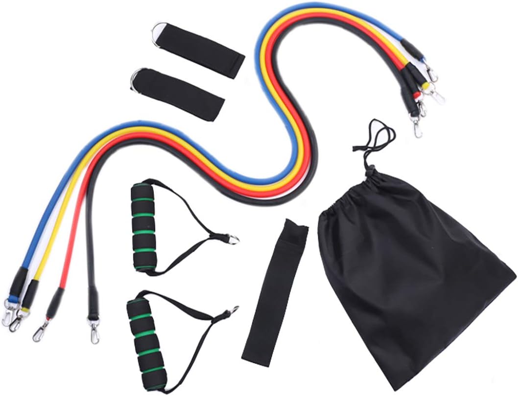 DOUMAISHOP Resistance Bands Fitness Exercises Resistance Bands Isolation Belt for Home Workouts, Physical Therapy Resistance Training - Exercise Bands with Handles, Door Anchor and Ankle Straps