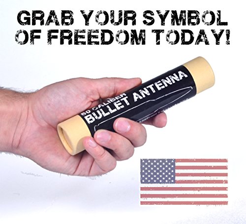 Bullet Antenna for Jeep JK Wrangler 2007-Present - Anti Theft Thread Locking - Short Replacement Antenna