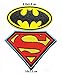 2 pieces superman vs batman movie cartoon Band Logo Patch Sew Iron on Embroidered Badge Sign Costume Gift